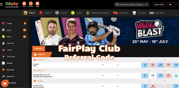 Use Exclusive FairPlay Referral Code For 100% Bonus