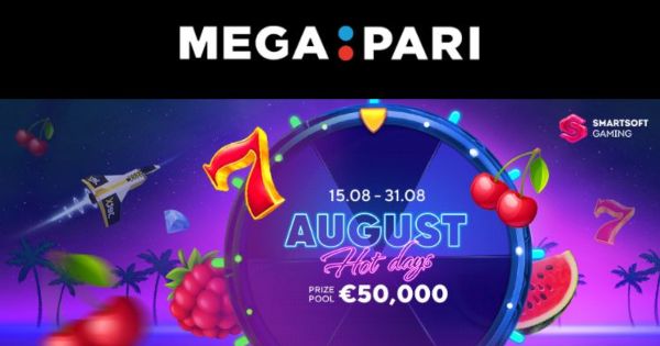 Win From €50,000 at MegaPari August Hot Days Tournament