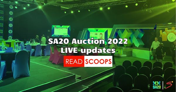 SA20 Player Auction 2022 - Live Updates
