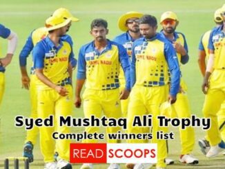 Complete Syed Mushtaq Ali Trophy Winners List