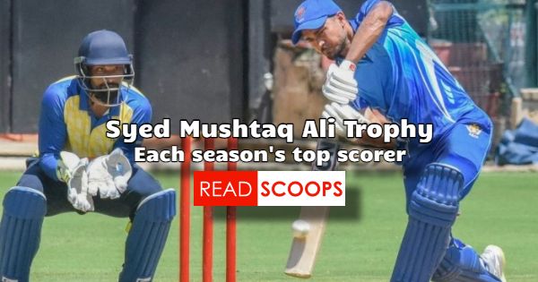 Trofi Syed Mushtaq Ali – Daftar Batsman Teratas (Tahun ke Tahun)