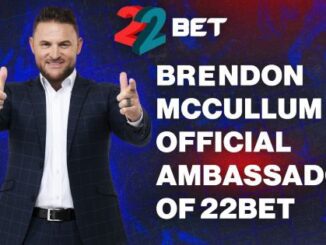 Brendon McCullum Signed As 22Bet Brand Ambassador