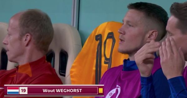 FIFA WC 2022: Wout Weghorst Gets Yellow Card on Bench