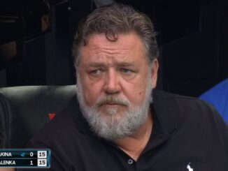 Russell Crowe Spotted At Australian Open 2023 FINAL