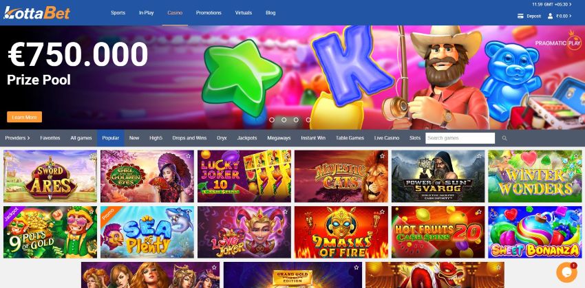 Games to play at Lottabet casino