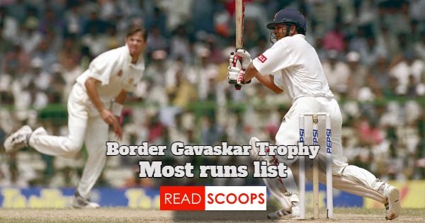 Border Gavaskar Trophy - Top 10 Most Runs List