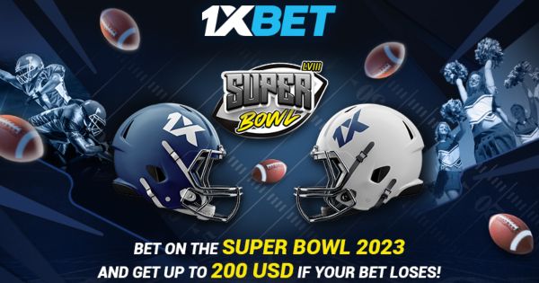 1xBet Super Bowl Super Promotion: Get Up To $200 back!