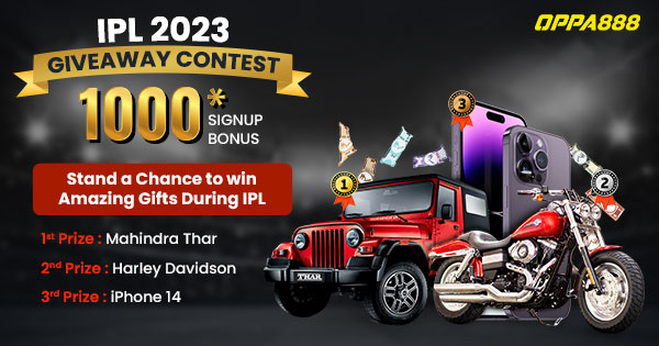IPL 2023 - Win Mahindra Thar And Other Prizes in Oppa888 Giveaway