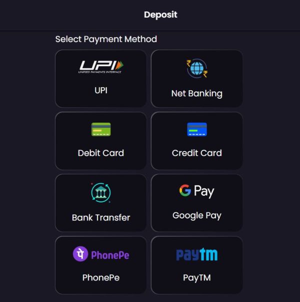 How to Complete Betstarexch Deposit From India? - Payment options