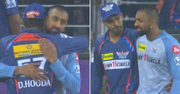 IPL 2023 - Krunal Pandya & Deepak Hooda Share Hug
