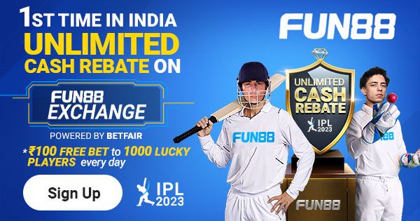 IPL 2023 - Get Unlimited Cash Rebate on Fun88