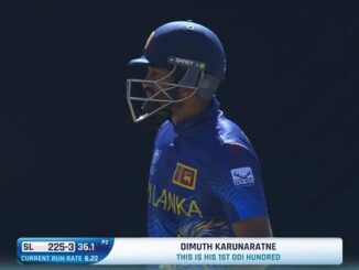 Dimuth Karunaratne - Maiden ODI Century 12 Years After Debut