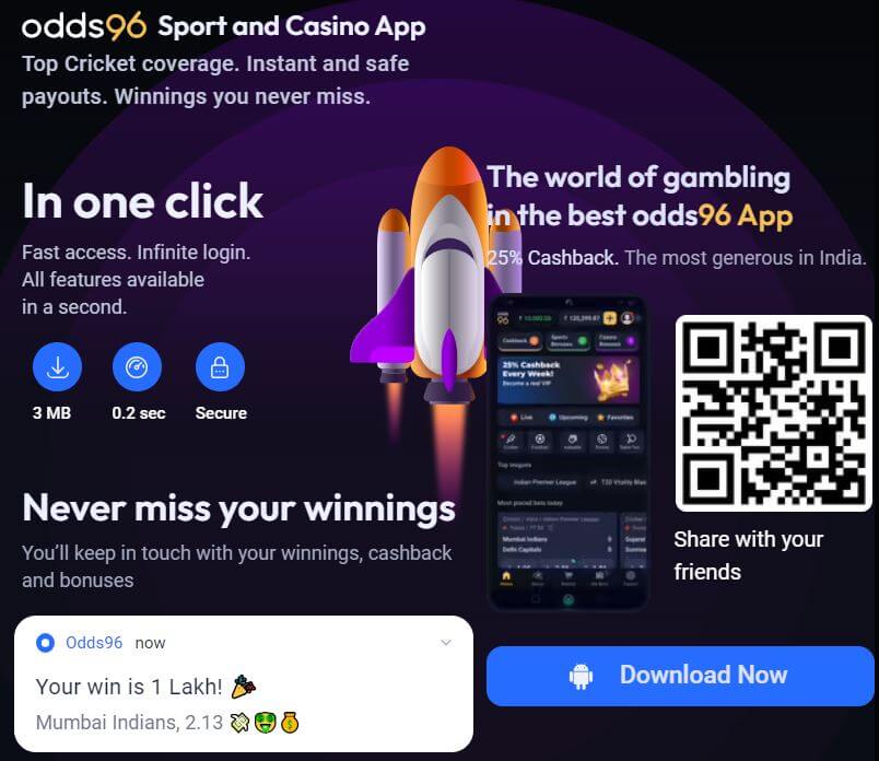 Odds96 apk download process