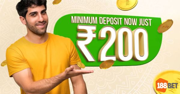 188Bet Minimum Deposit Now Reduced to ₹200