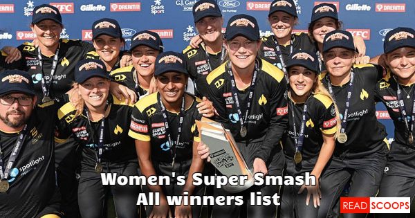 Complete Women's Super Smash Winners List