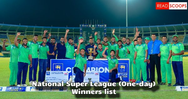 SLC National Super League Limited Overs Tournament Winners List