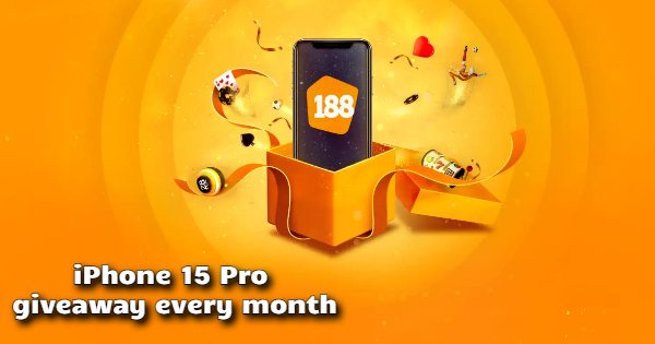 GIVEAWAY: iPhone 15 Pro Max Every Month on 188Bet!