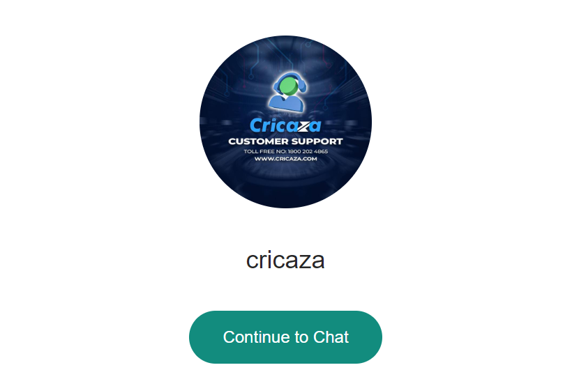 Cricaza WhatsApp support number
