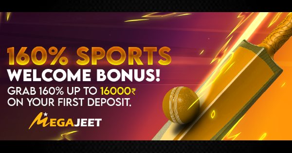 Grab 160% Bonus on Your First Deposit on Megajeet