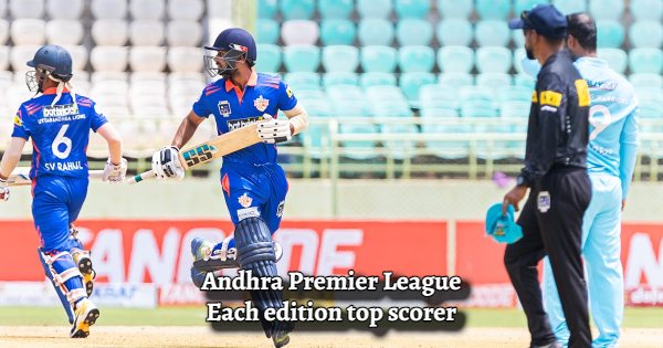 Andhra Premier League - Every Edition's Top Run Scorer