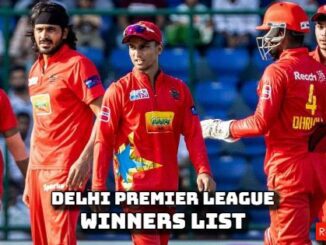 Delhi Premier League T20 Winners List