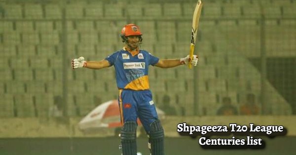 Shpageeza Cricket League Centuries List