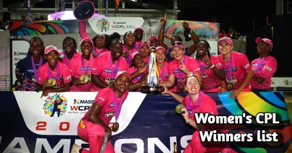 Lista de ganadores femeninos de la Caribbean Premier League (WCPL).