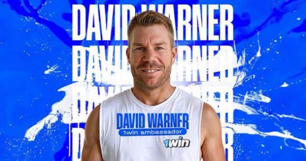 David Warner Signed as 1Win India Brand Ambassador!