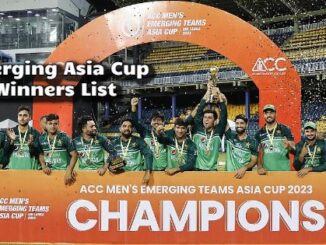 ACC Emerging Teams Asia Cup Winners List (Men's)