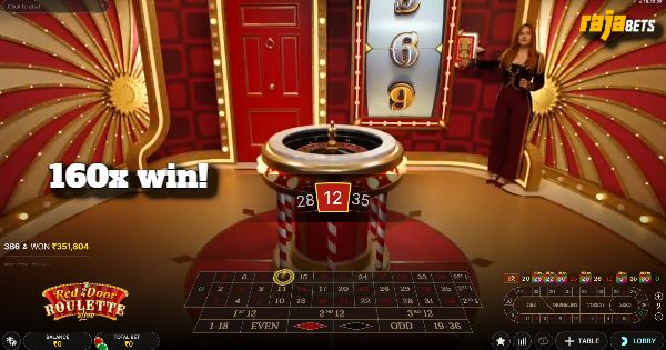 Player Claims ₹40L Jackpot Prize on Red Door Roulette