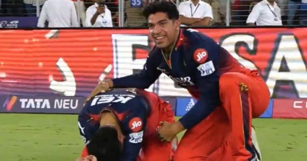 Who Hugged Virat Kohli First After RCB's Win?